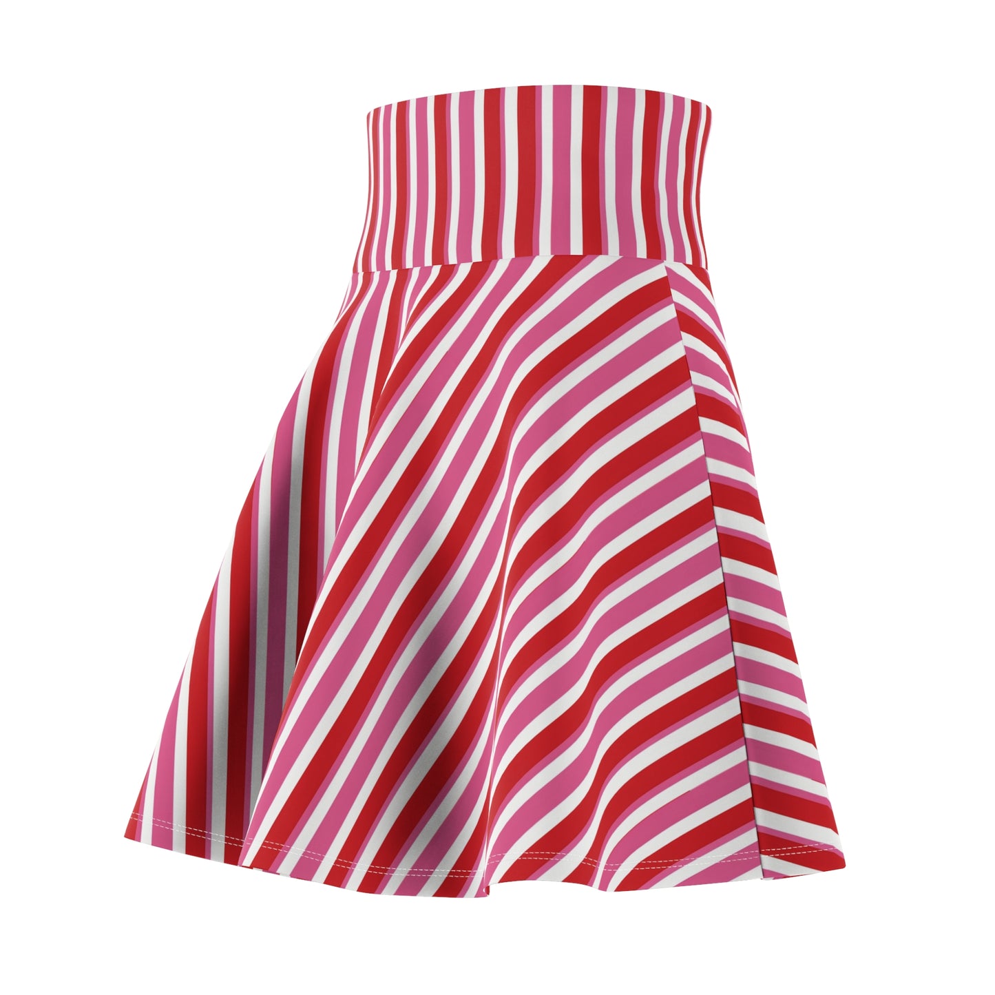 Chic Striped Skater Skirt for Women, Flirty Fashion, Casual Outfit, Summer Wardrobe, Gift for Her, Festival Wear