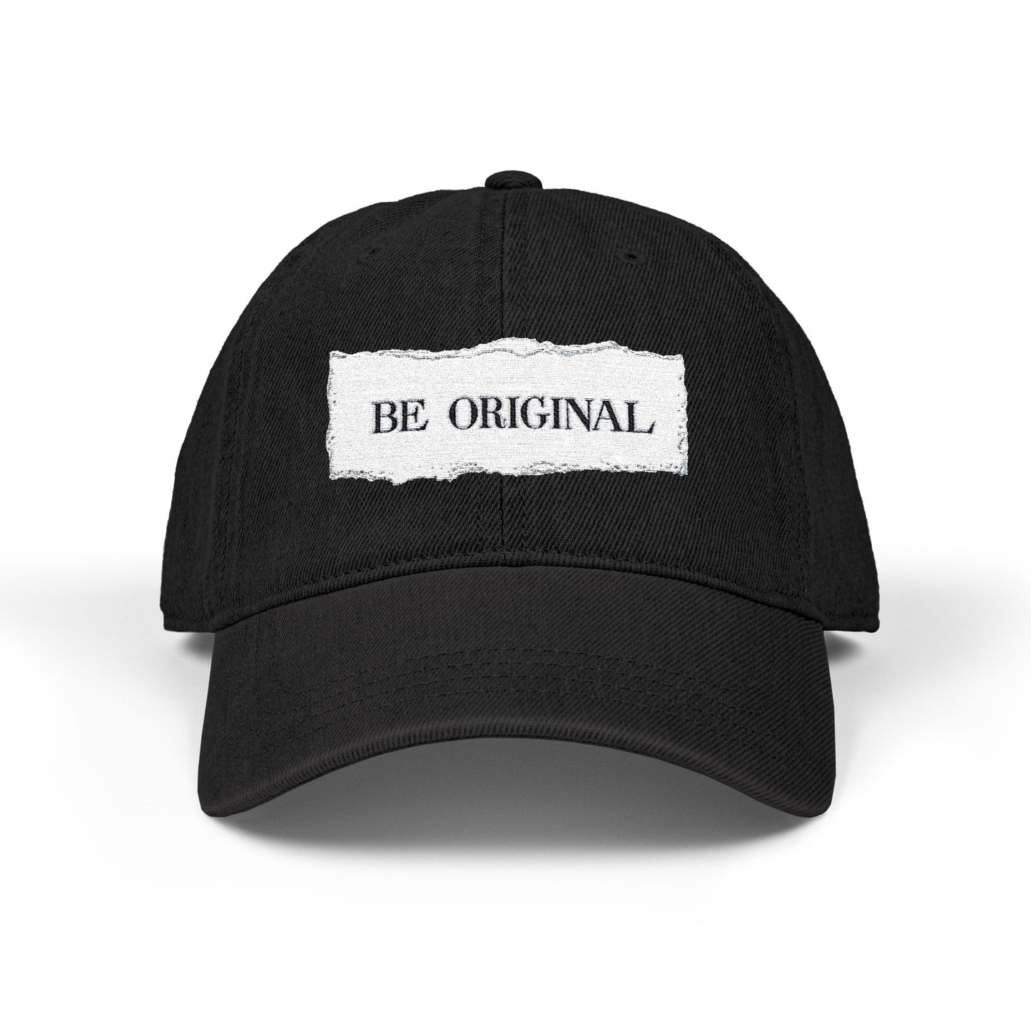 Be Original Denim Hat - Trendy Cap for Creative Souls, Unique Gift for Birthdays, Casual Outfit, Personal Style, Everyday Wear
