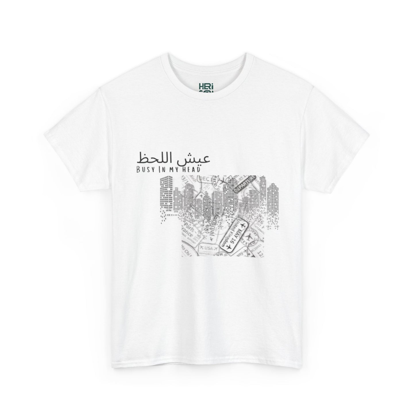 Men's Tshirt - White arabic graphic
