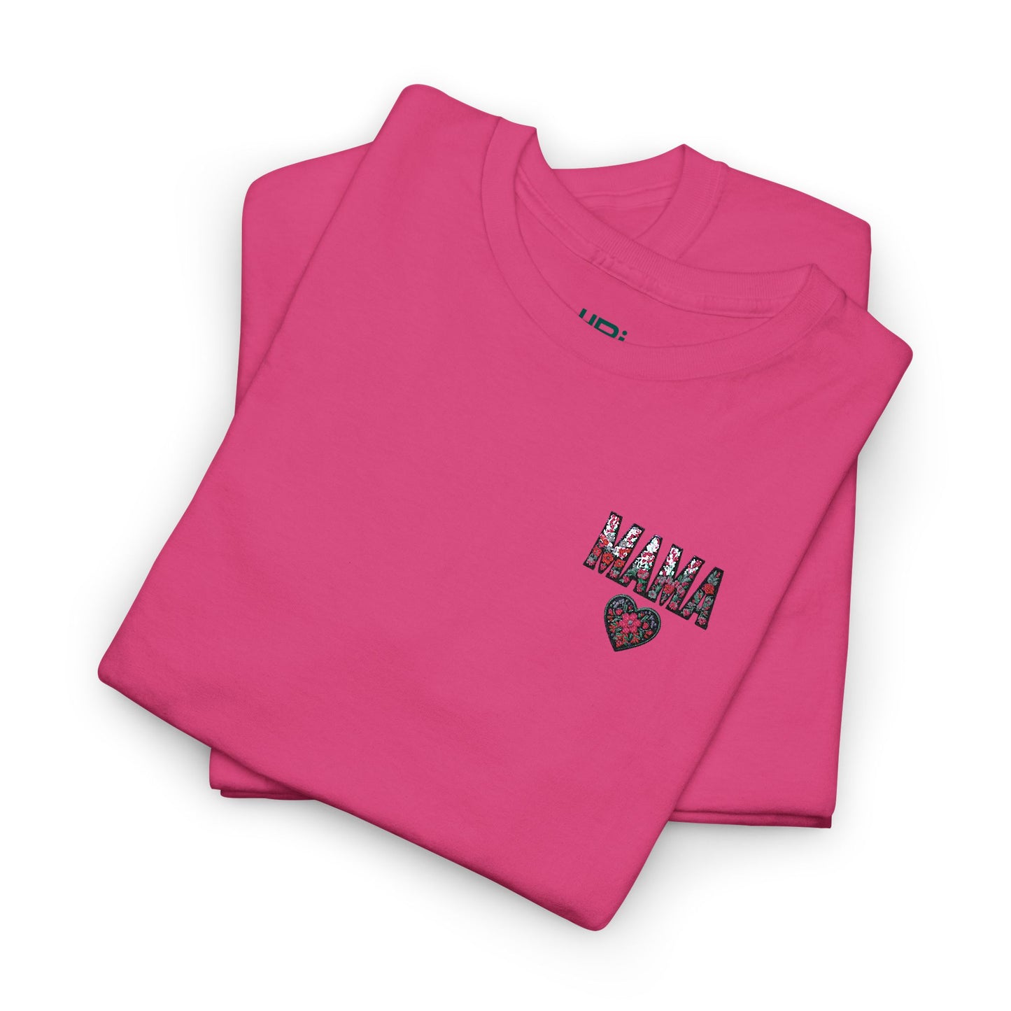 Pink Graphic Tee with 'Mana' Heart Design, Cute Casual T-Shirt for Moms, Birthday Gift, Mother's Day Gift, Everyday Wear, Gift for Her