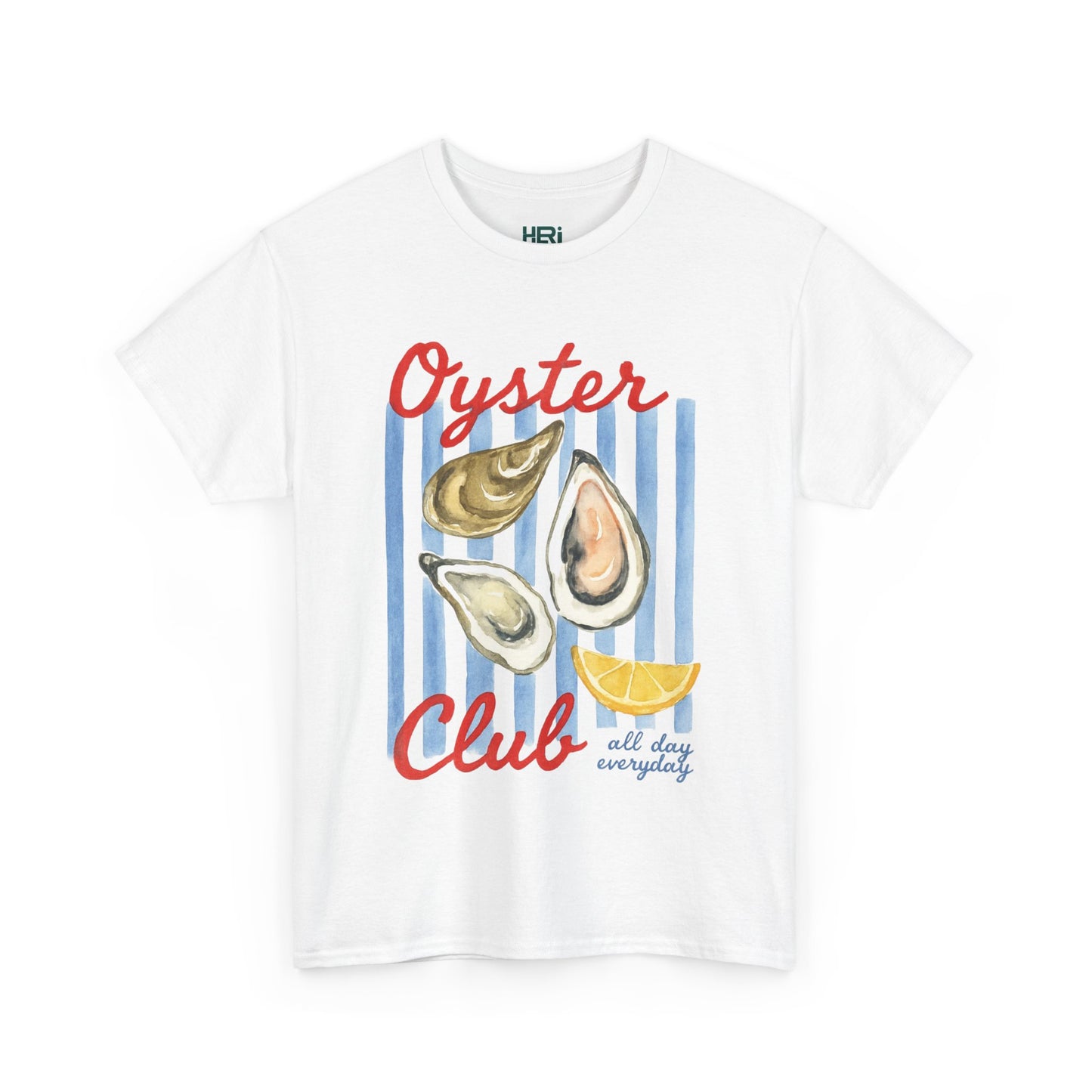 Oyster Club Tee | Casual Cotton Shirt for Seafood Lovers, Artisan Gift, Summer Outing Tee, Coastal Vibes, Ocean-Themed Apparel