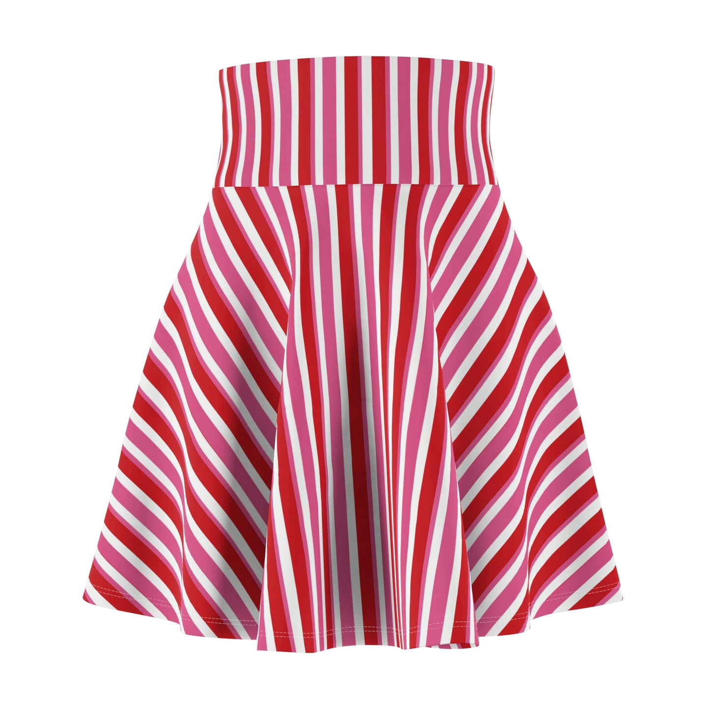 Chic Striped Skater Skirt for Women, Flirty Fashion, Casual Outfit, Summer Wardrobe, Gift for Her, Festival Wear