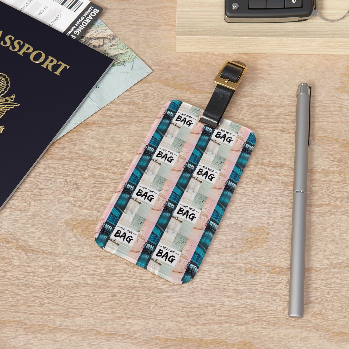 Chic Luggage Tag - Travel Accessory, Perfect for Vacation, Customizable Gift, Airplane Travel, Stylish Bag Tag