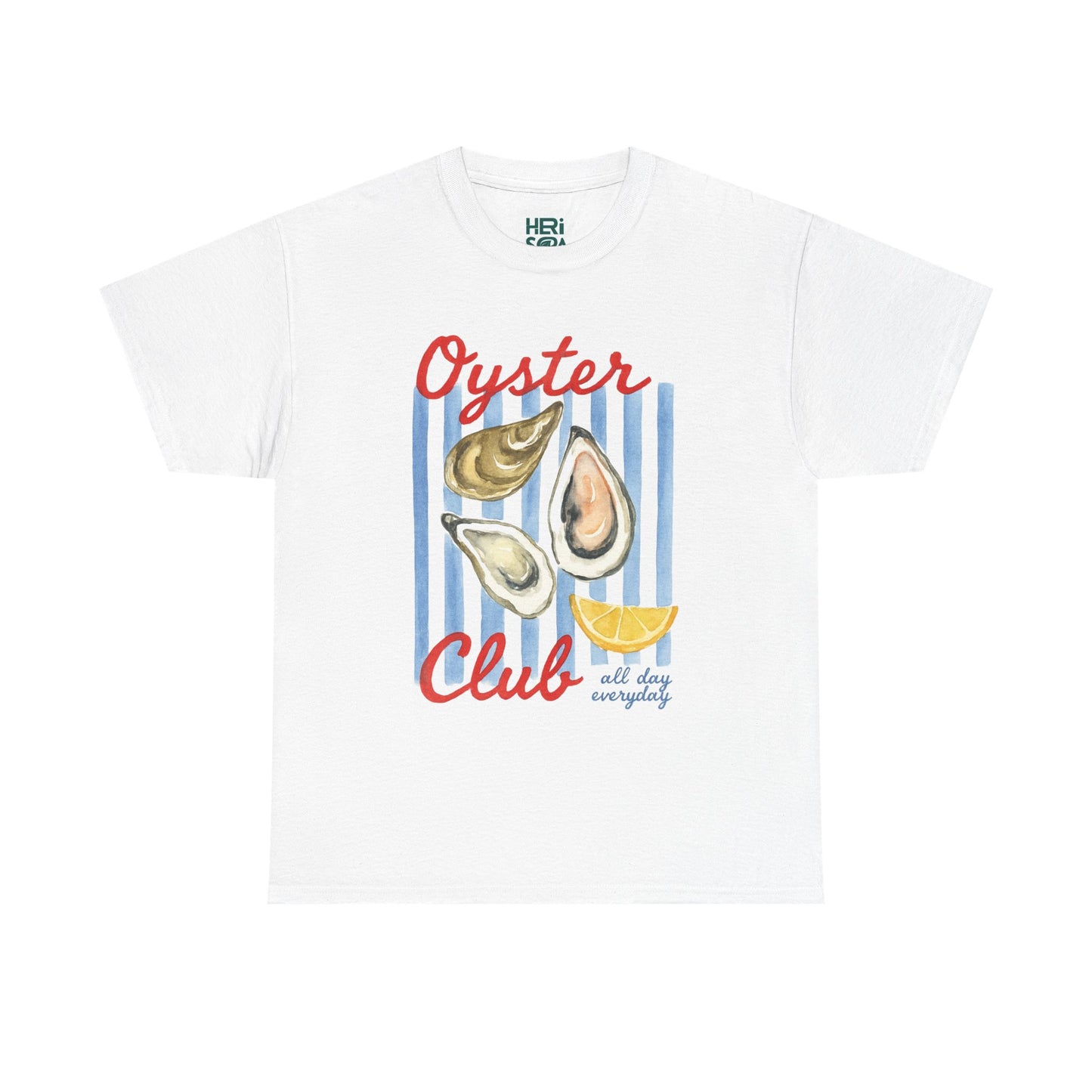Oyster Club Tee | Casual Cotton Shirt for Seafood Lovers, Artisan Gift, Summer Outing Tee, Coastal Vibes, Ocean-Themed Apparel